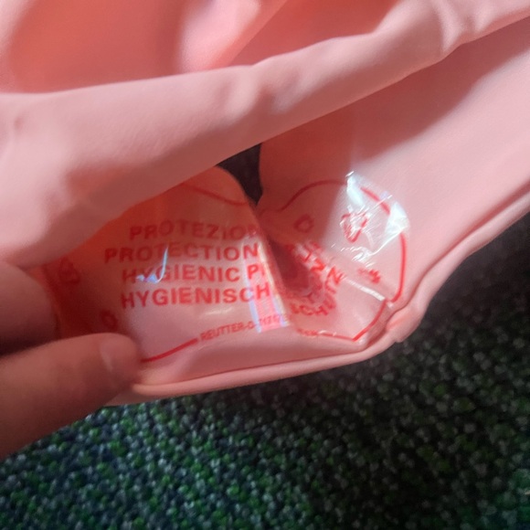 Shop Hopes Pink Ruffle High Waist Bikini Large Bottom/Medium Top - Picture 10 of 11